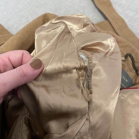 J. Crew Nello Gori Wool & Cashmere Belted Trench Coat - Picture 9 of 10